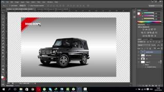 التطبيق الاول : صناعة بوستر اعلاني لبيع سيارة مرسيدس screenshot 1
