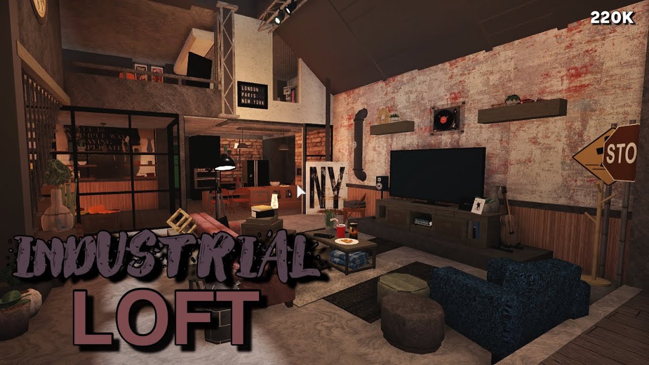 Bloxburg Industrial Loft Speedbuild YouTube