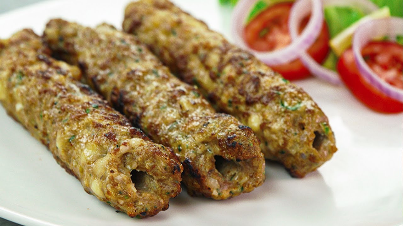 Mutton Cheese Seekh Kabab Recipe By SooperChef (Bakra Eid Recipe)