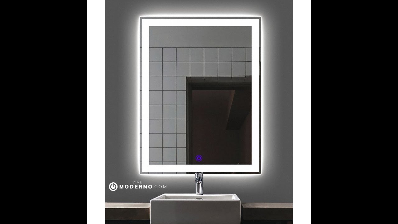 Como funcionan los espejos LED con sensor táctil