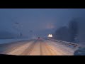 Снегопад в Гродно и ситуация на дорогах