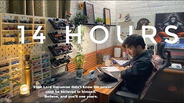 14 Hour🔴 LIVE STUDY WITH ME | Day 75| Pomodoro 90:15