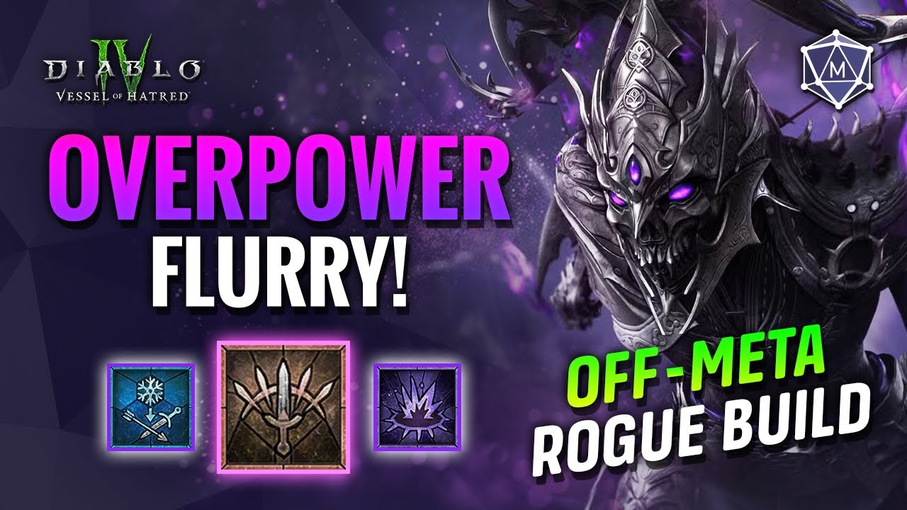This OFF META Rogue Build is INSANE! OVERPOWER FLURRY Build Spotlight | Diablo IV