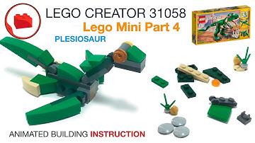 Lego Mini MOC (Part 4) - Dinosaur Plesiosaur - Alternative build tutorial from Lego Creator 31058