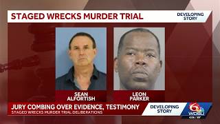 Jury deliberations continue in New Orleans staged wrecks murder trial