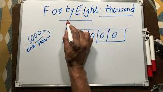 Forty Eight Thousand कैसे लिखते हैं | 48000 Kaise likhate hai | number Spelling Hindi & English