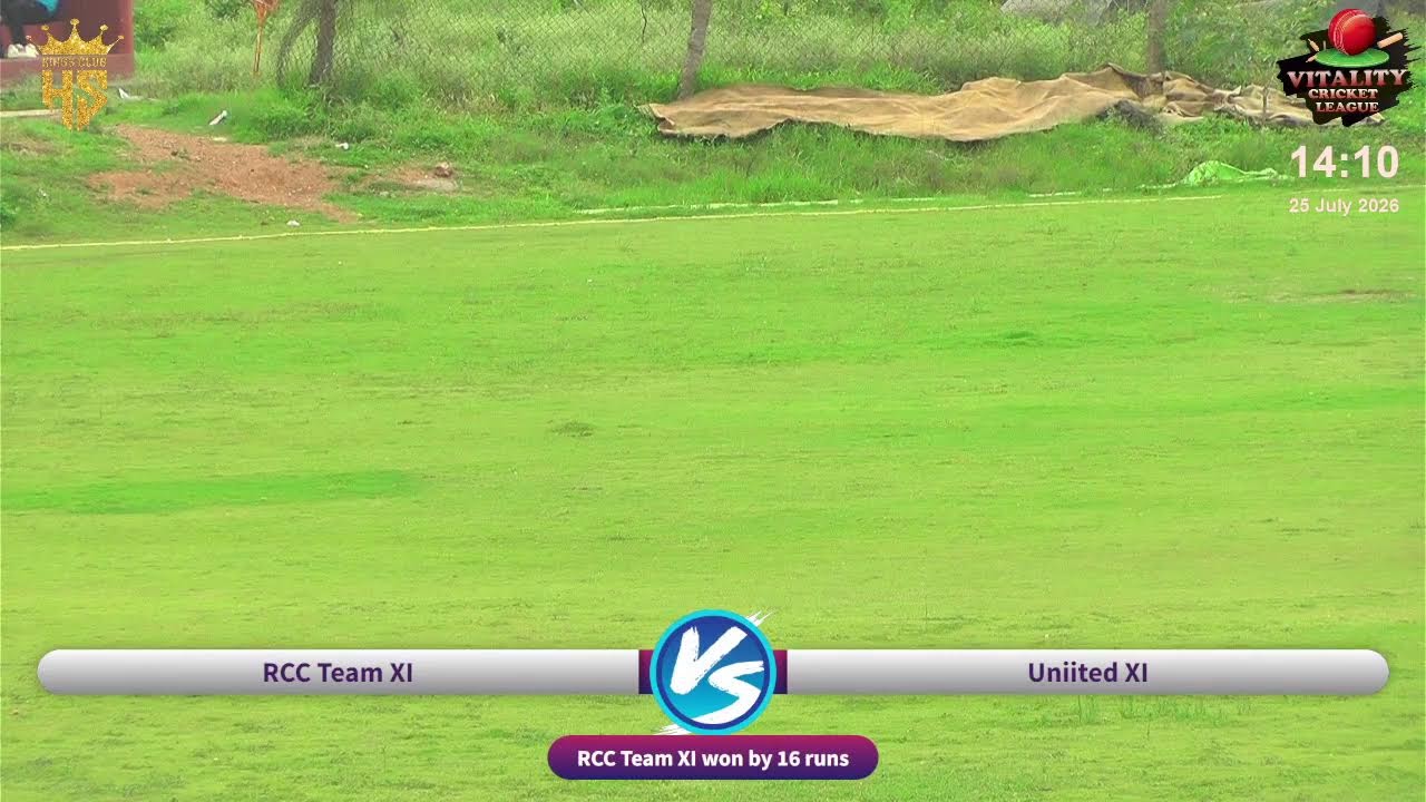 VITALITY CRICKET LEAGUE S-34 || RCC TEAM XI VS UNIITED XI ||