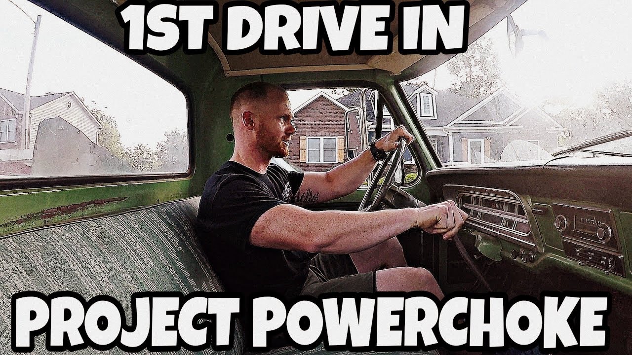 1ST DRIVE PROJECT POWERCHOKE (1972 F-250) IS ON THE ROAD!!!!