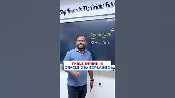 Table Shrink in Oracle DBA Explained | Learnomate Technologies
