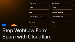 Stop Webflow Form Spam with Cloudflare