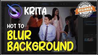 Krita How To Blur Background Tutorial