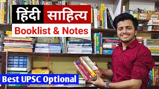 Hindi literature UPSC Optional Booklist and Drishti IAS Notes  | हिंदी साहित्य Complete booklist