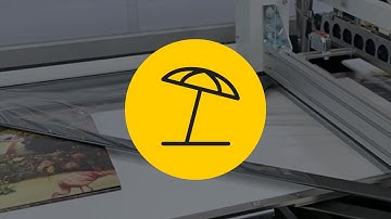 Packaging of vinyl records on beck-Multiplex MP pico and beck-shrink tunnel HV 602 H