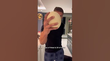 Eating a Giant Ostrich Egg 👀 #ostrichegg