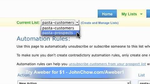 How To Move Subscribers From One List to Another with Aweber