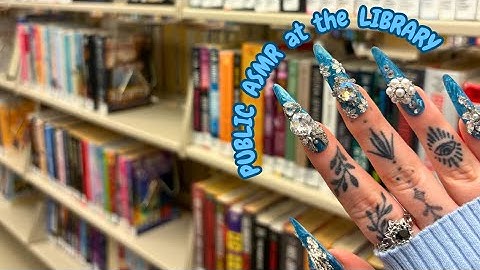 Public ASMR at the Library 📚 | Book Triggers | Tapping, Tracing, Page Turning, Crinkles 