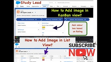 How to add image in List view and kanban view using formula field and picklist field #stulead