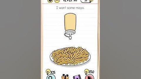 Brain test level 96 I want some mayo