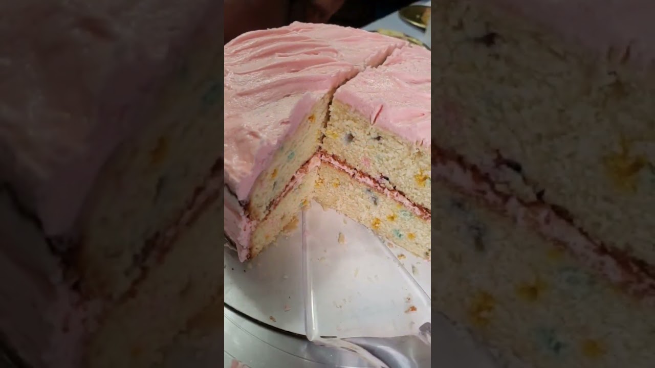 unicorn confetti sprinkle cake 