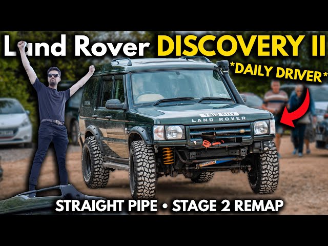 Daily Driving a Land Rover Discovery II TD5: MONSTER Overland Build (Straight Pipe u0026 Stage 2 Remap) class=