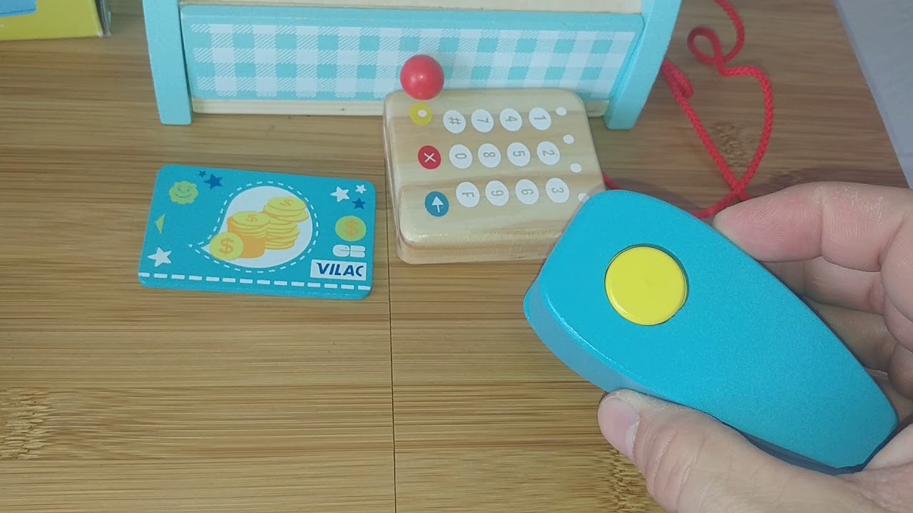 الشمال الغربي شيئا ما معيب  Kasse für den Kaufladen: Spielkasse für Kinder aus Holz - YouTube
