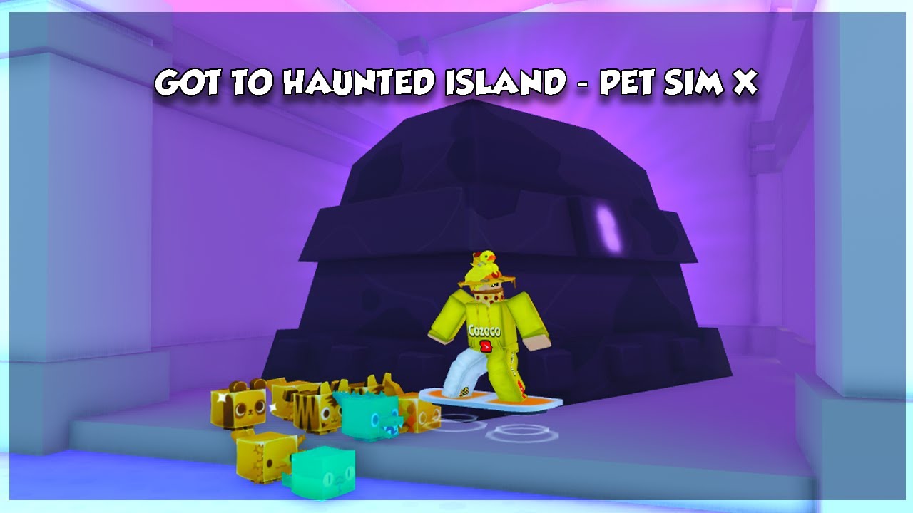 I Got to Haunted Island in Pet Simulator X Roblox!