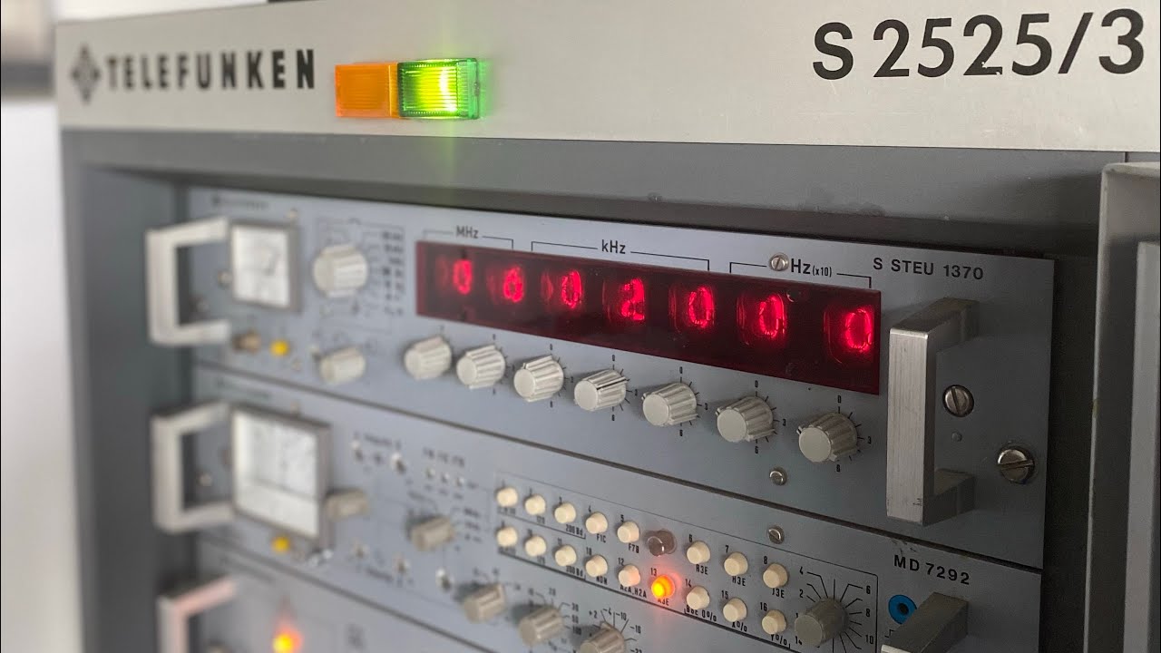 Telefunken S2525/3 AM transmitter on air!