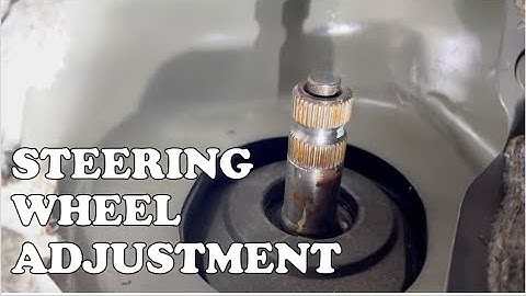 How to adjust STEERING WHEEL alignment (If the wheels are already aligned)