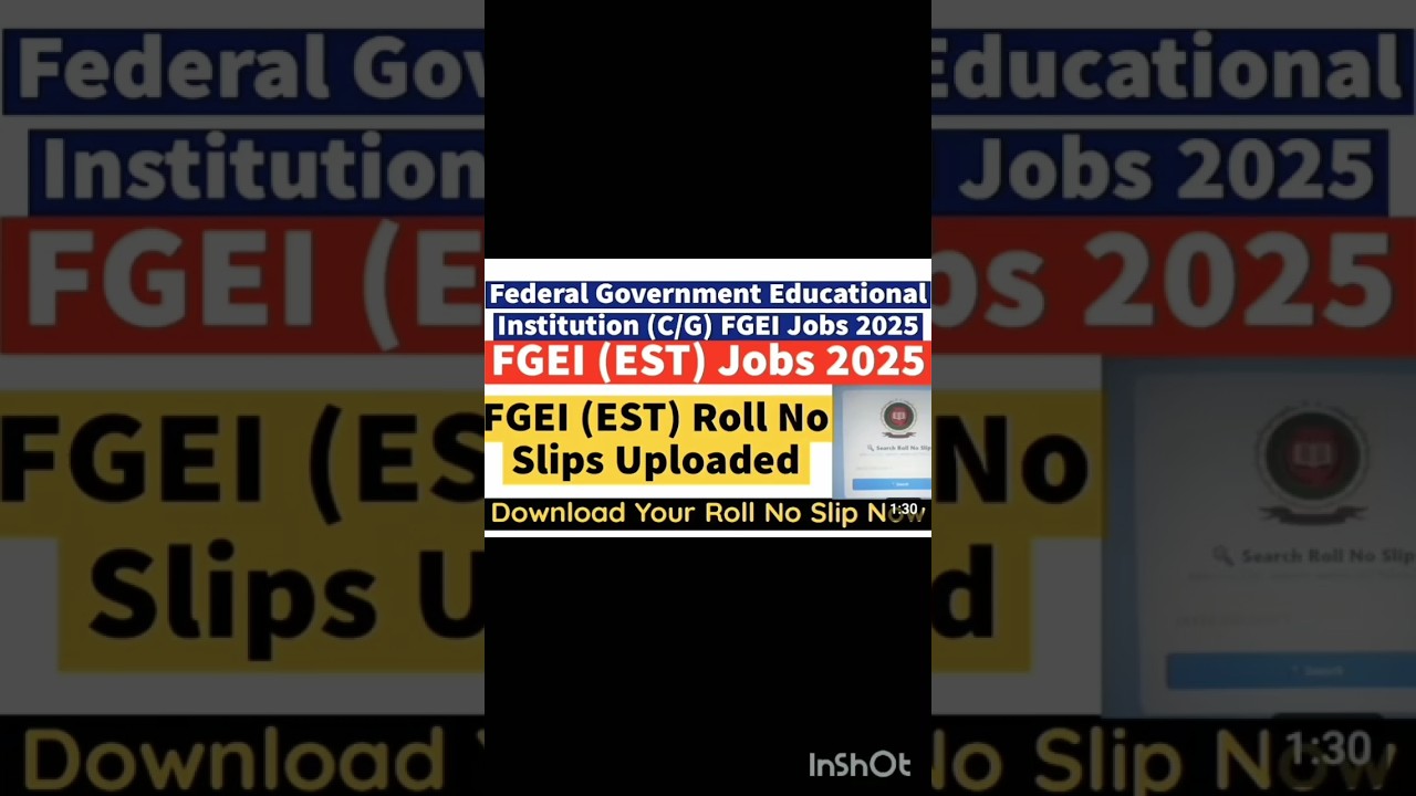 How to Download Fgei Roll Number Slip | fgei Roll Number Slip Upload 2025