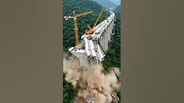 🚧💥Bridge Mega Collapse Caught on Camera! #MegaProject #BridgeDisaster #ViralVideo