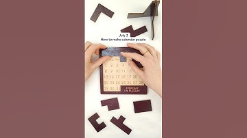 July 3❤️ How to make calendar puzzle #puzzle #adventcalendar #giftideas #origami #puzzelgames #diy