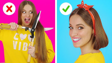 MẸO VẶT VÀ BÍ KÍP ĐỈNH CAO VỚI TÓC || Các vấn đề và tình huống thú vị với tóc với 123 GO!