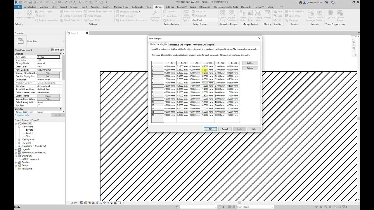 Adjust Pattern Line Weight
