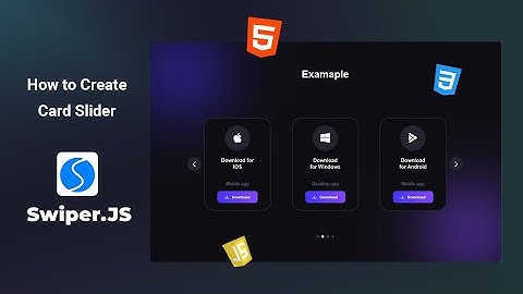 How to Create Responsive Card Slider Using HTML CSS JavaScript & Swiper JS