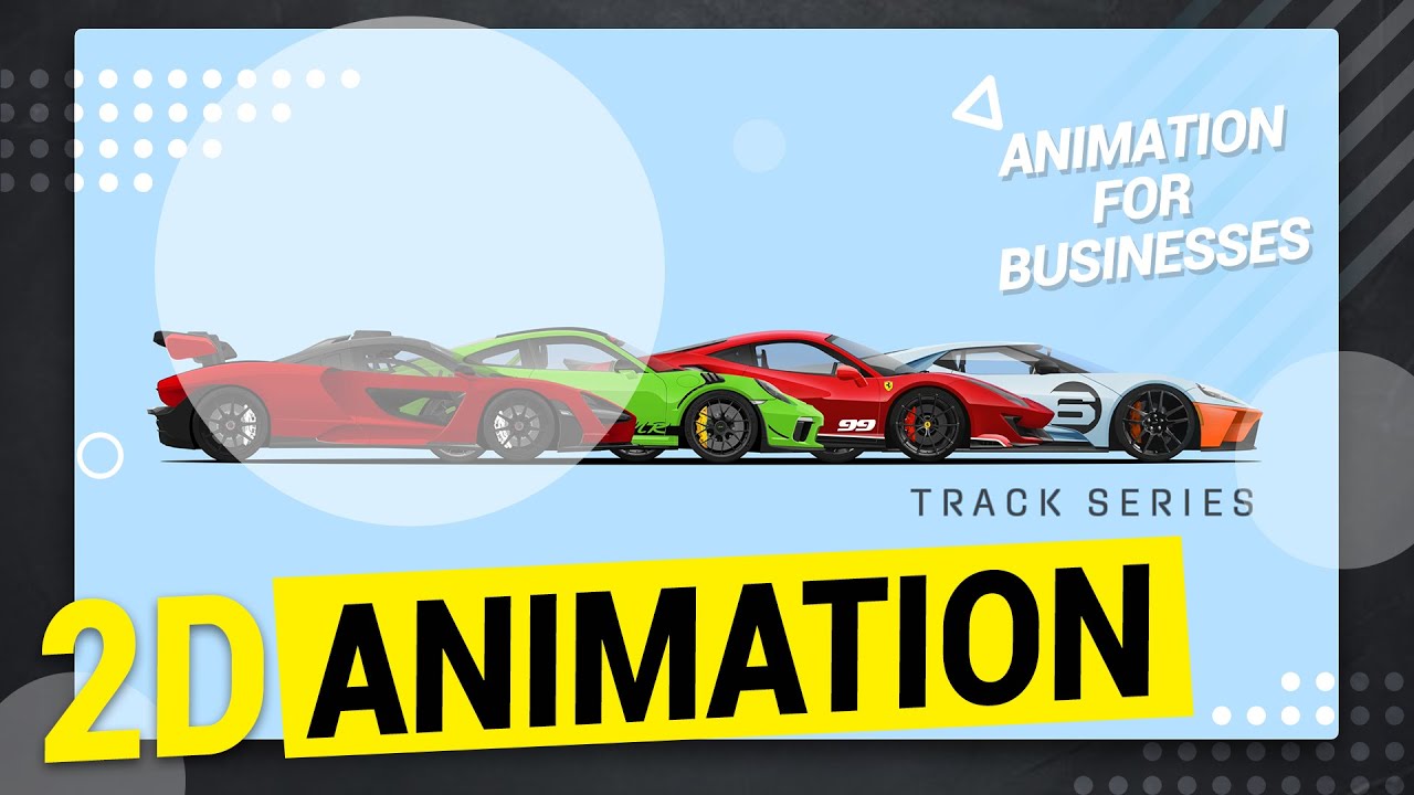 2D Animation for Super cars Social Networking App