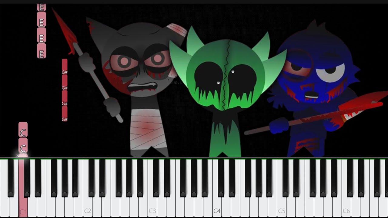 Sprunki The Definitive Phase 9 (Original) Sounds 👉 Piano Tutorial