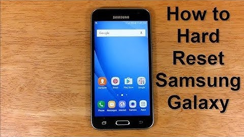How To Reset Samsung Galaxy J3-Hard Reset  and Soft Reset