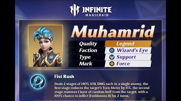 [INFINITE MAGICRAID] МУХАМРИД| ИЗУЧАЕМ  НАВЫКИ