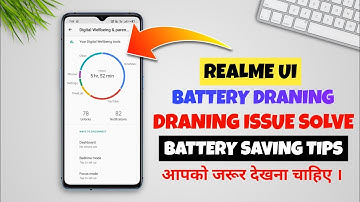 Realme Battery Draining Problem Solution || Realme Ui Battery Saving Tips & Tricks