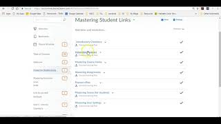 Accessing your first mastering chemistry assignments