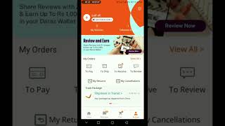 How to track your order on daraz app.#shorts #youtubeshorts#video screenshot 1