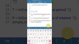 Simple Interest via Function takes input from the user in #python#pythonprogramming#pythontutorial