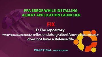 UBUNTU FIX:  PPA error while installing Albert application launcher