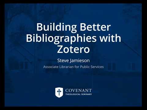 Building Better Bibliographies
