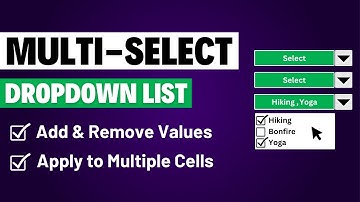 How To Create Multi Select Dropdown In Excel With Remove Option (Easy VBA Trick)