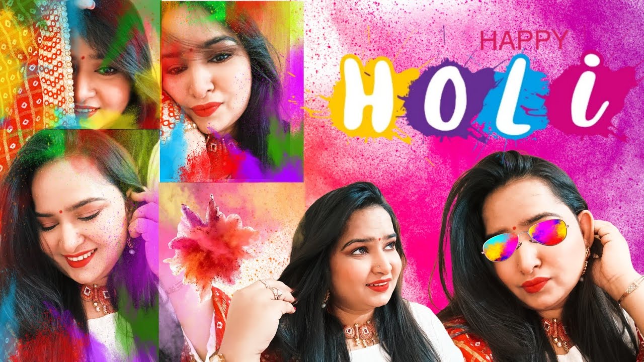 Holi special makeup look tutorial | festival Makeup Look | Holi festival Makeup Look | Easy peasy