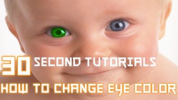 How to Change Eye Color in Photoshop - 30 Second Tutorial