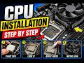 HOW TO INSTALL CPU & CPU FAN IN MOTHERBOARD