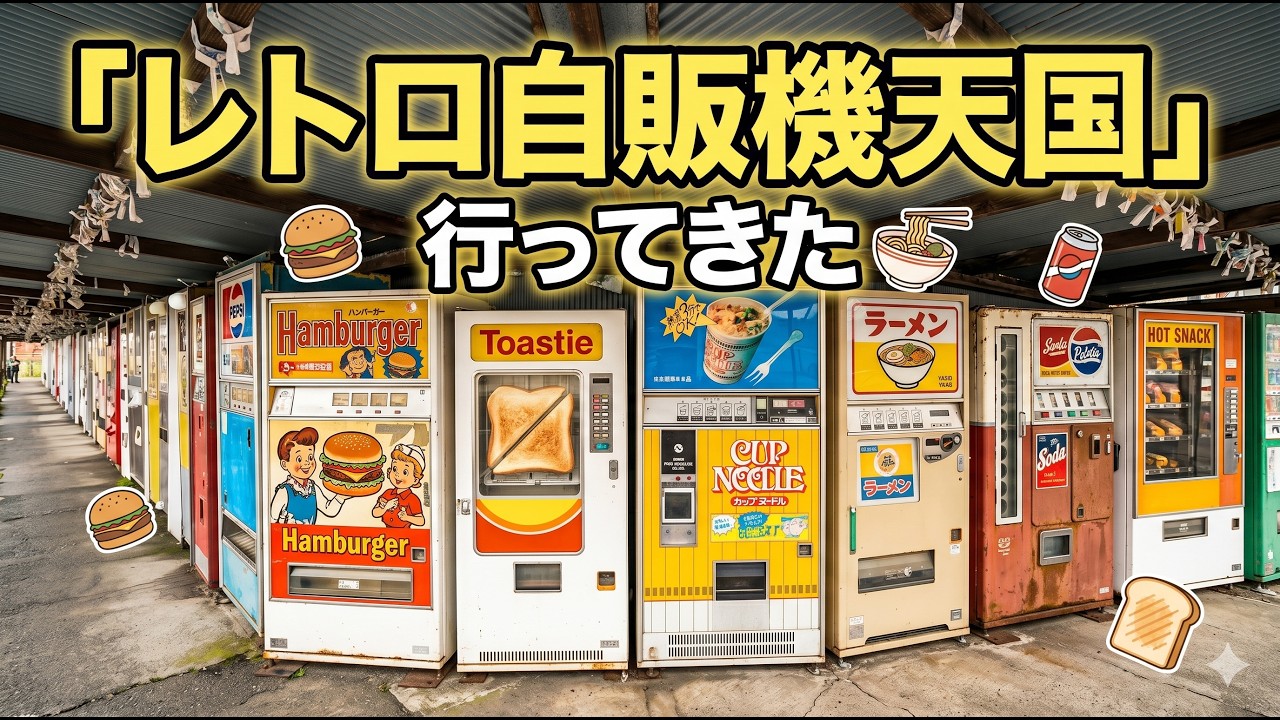 昭和レトロ自販機がエモすぎた｜中古タイヤ市場 相模原店に行ってきた