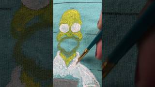 Simpsons Ugly Xmas Sweater #christmas #christmassweater #uglysweaters #painting #fabricpaint #art